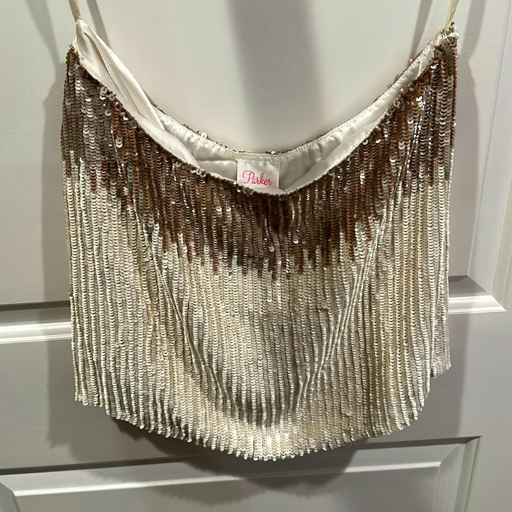 Parker Sequin mini skirt